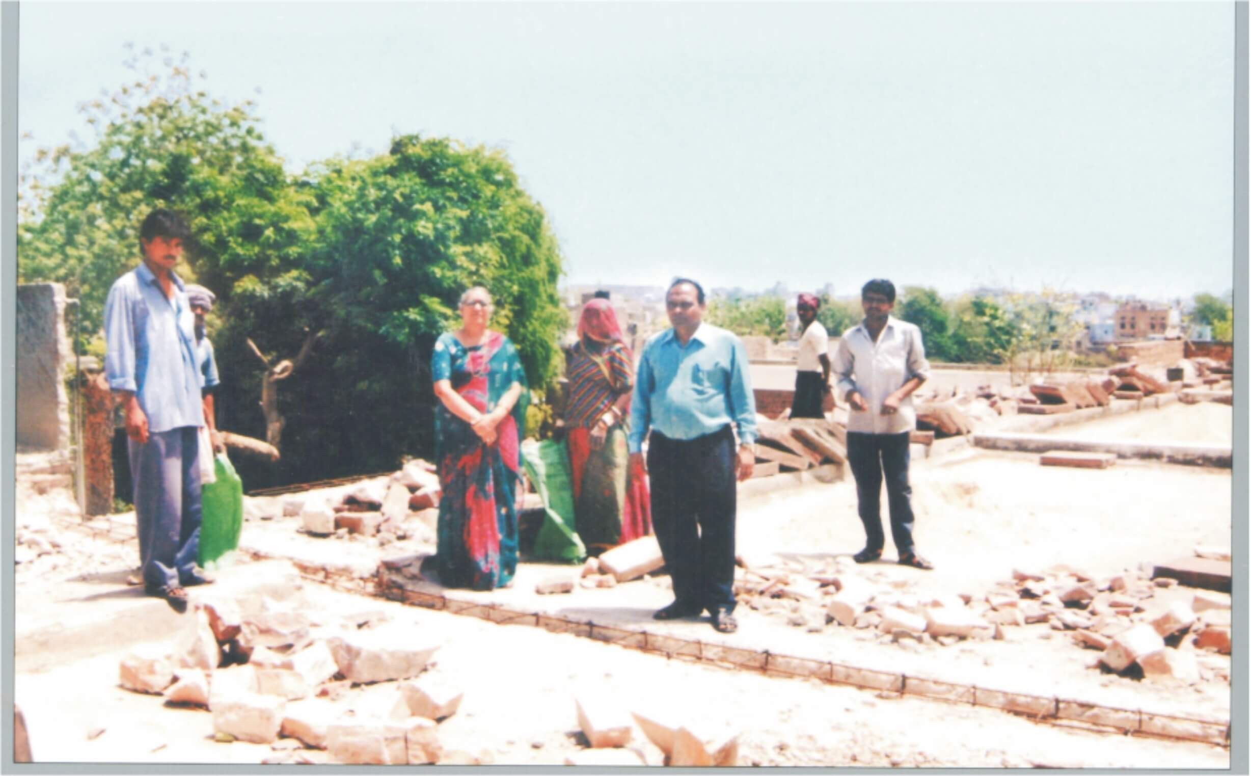 Infrastructure work supported by the Trust at a girls' school in Jodhpur